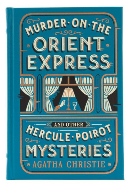 Agatha Christie book cover featuring Murder on the Orient Express.